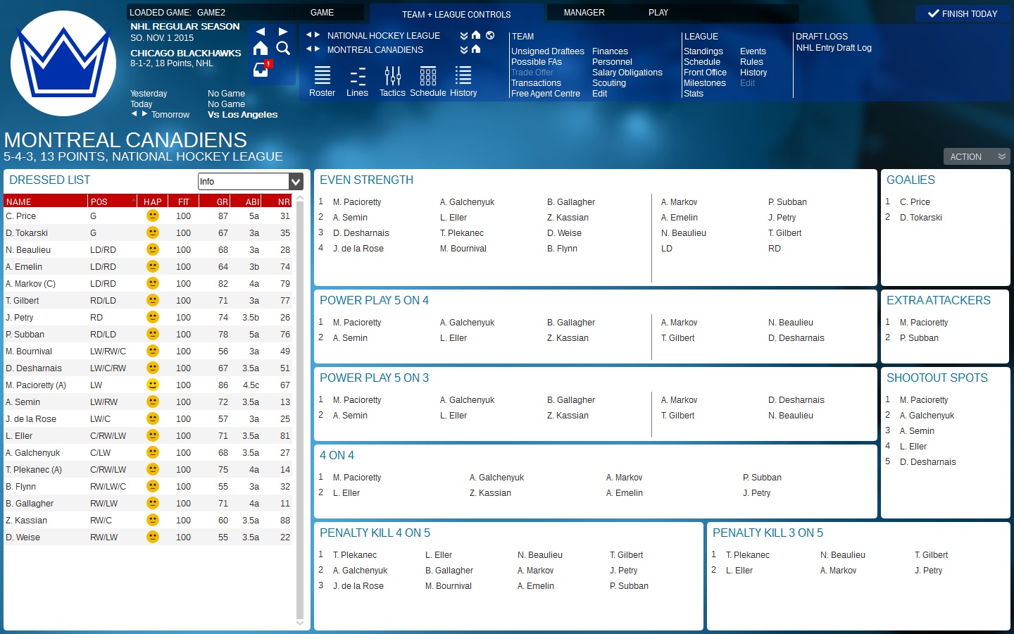 Franchise Hockey Manager 2 - screenshot 1