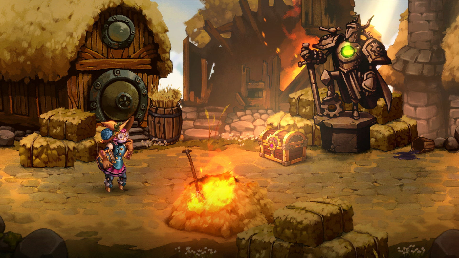 SteamWorld Quest: Hand of Gilgamech - screenshot 1