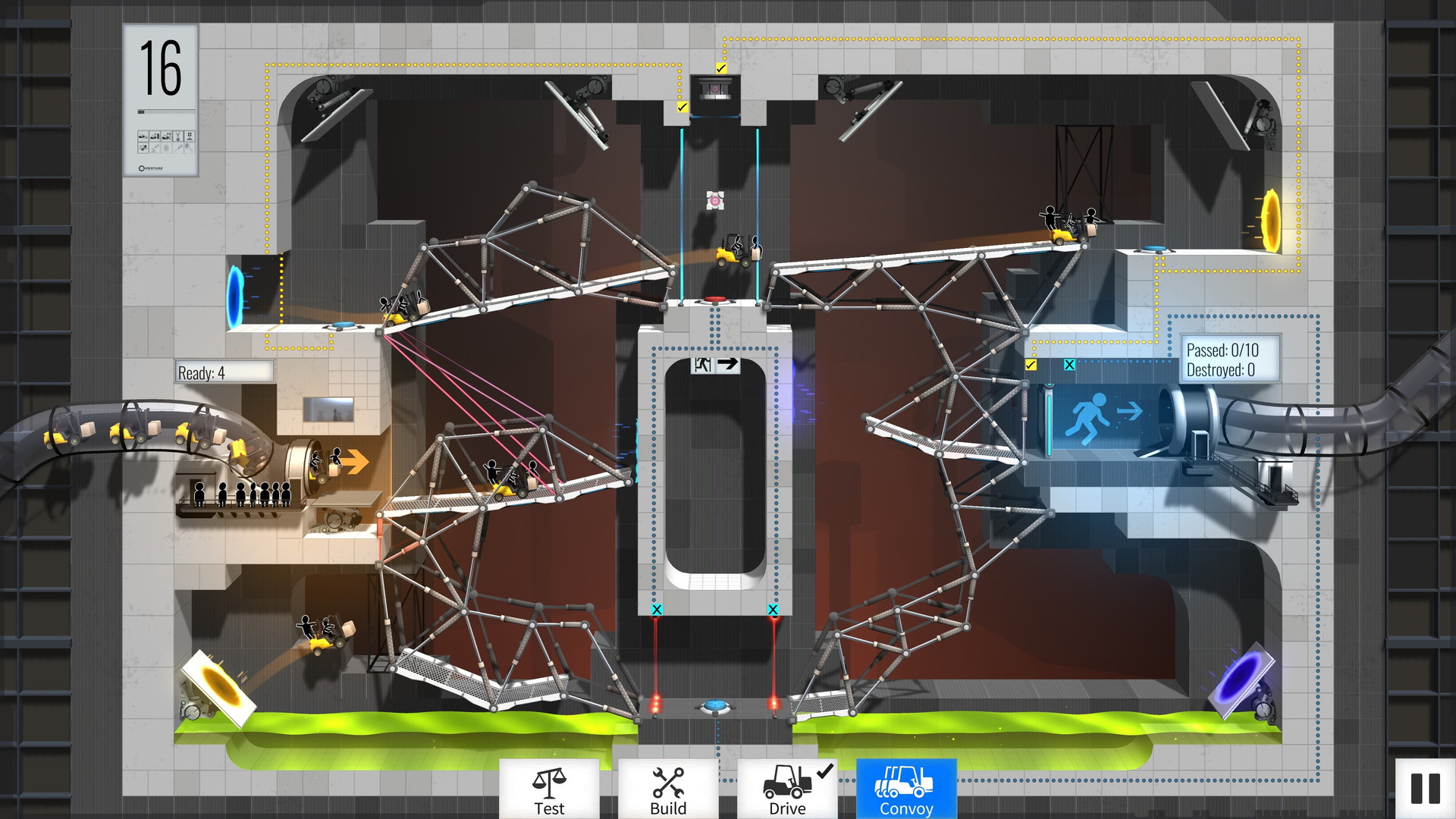 Bridge Constructor Portal - Portal Proficiency - screenshot 1