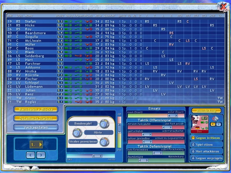 Ice Hockey Club Manager 2005 - screenshot 8