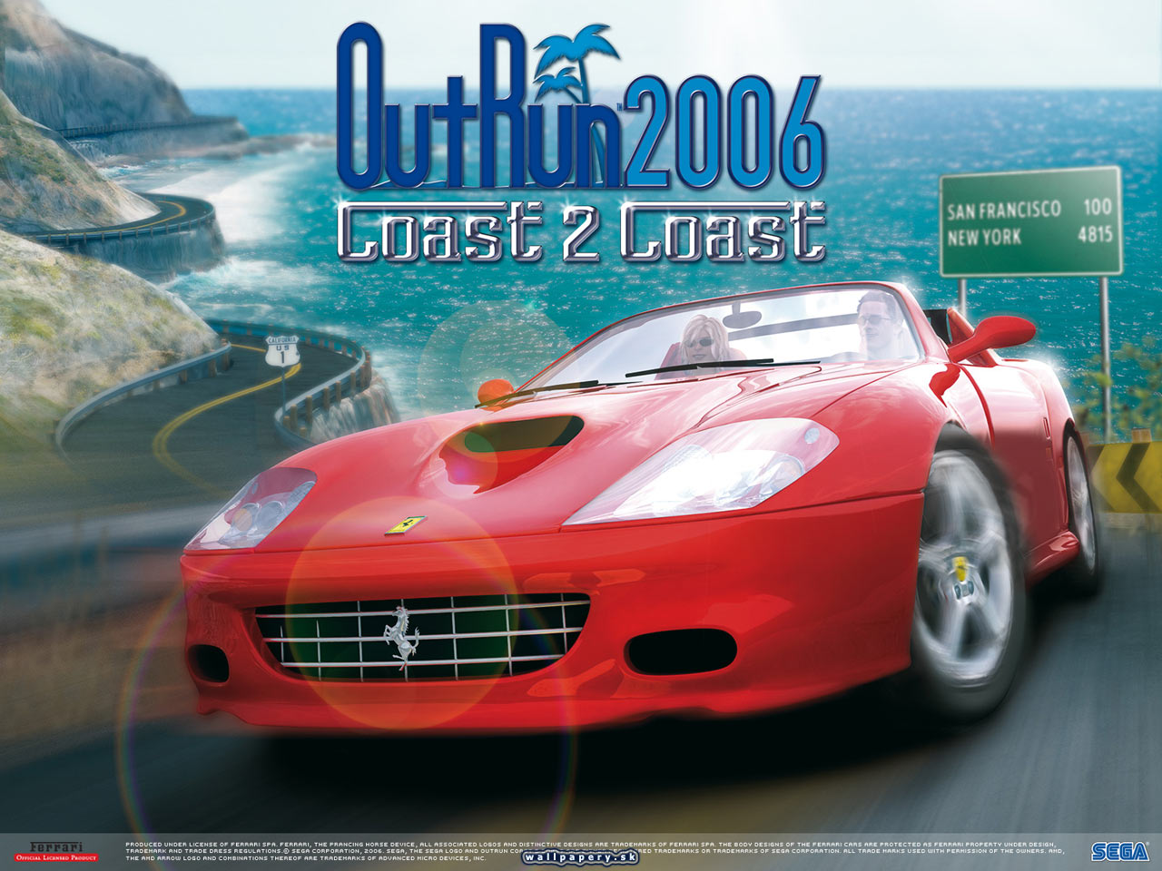 OutRun 2006: Coast 2 Coast - wallpaper 1