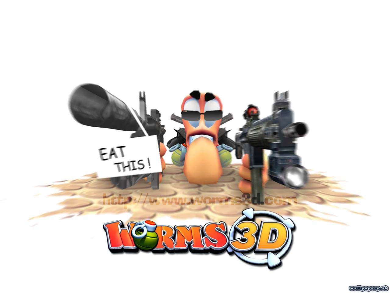 Worms 3D - wallpaper 12