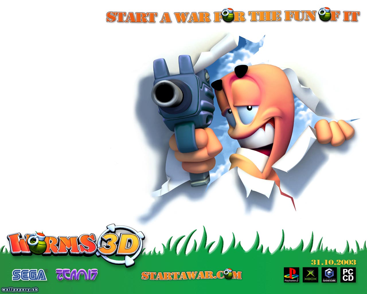 Worms 3D - wallpaper 15